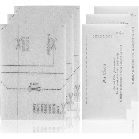 AOUGO Lot de 6 Filtres D'aspirateur Filtre de Filtre D'échappement Microfiltres SF-SAC20/30 avec Filtre moteur 6713110 Filtre à air Filtre à poussière Filtres pour Aspirateur Air Clean pour Miele