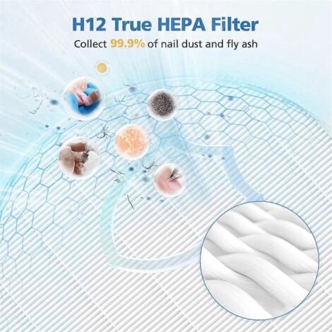Lot de 6 filtres de rechange pour collecteur de poussière de clous HPro--