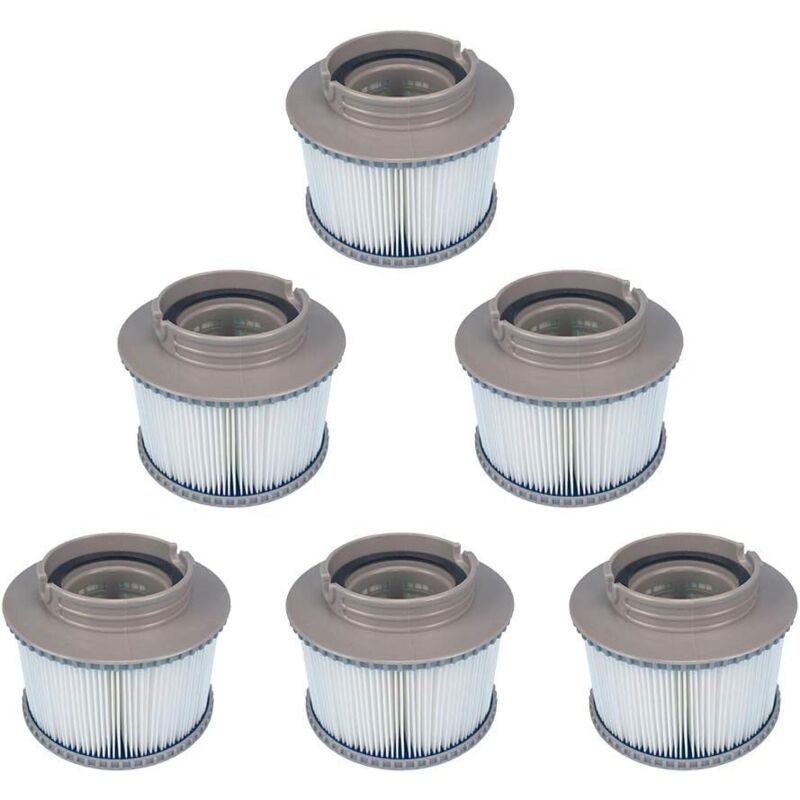 Lot de 6 filtres de Remplacement pour Spa pour MSPA FD2089, Pompe à Cartouche filtrante pour MSPA Tous Les spas actuels