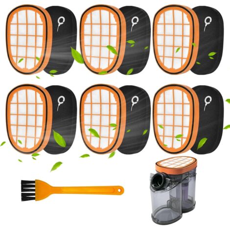 Lot de 6 Filtres Pour Aspirateur à Main Philips SpeedPro Max Aqua FC6723/01 FC6901-FC6904 XC7042/01 XC8045/01 XC8147/01 FC6812 FC6813 FC6823 FC6826 Filtres de rechange