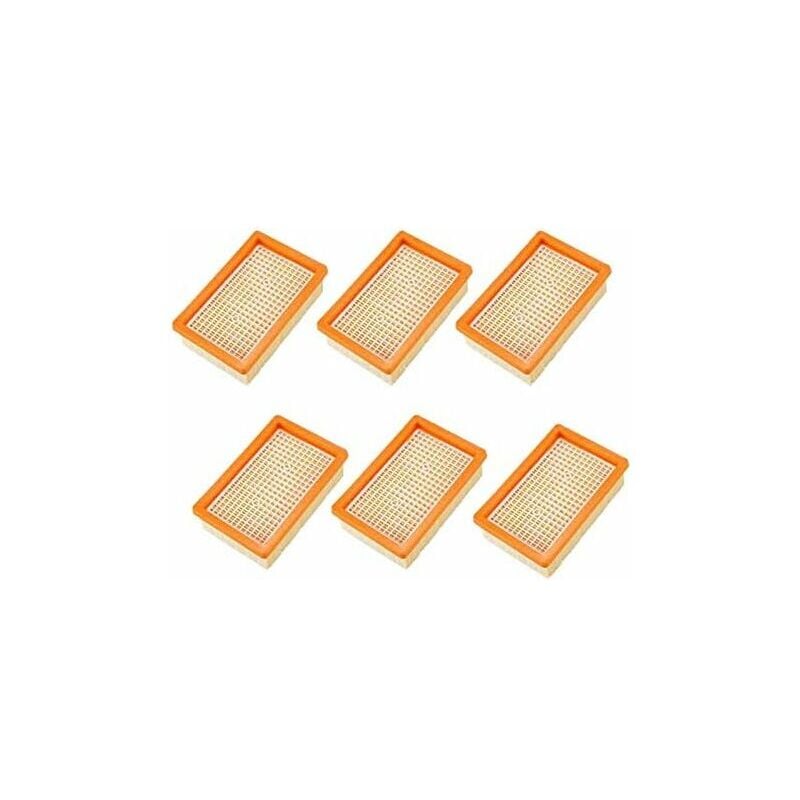 Lot de 6 Filtres pour Aspirateur Karcher MV4 MV5 MV6 WD4 WD5 WD6, PièCes de Rechange Filtre HéPatique- Trimec