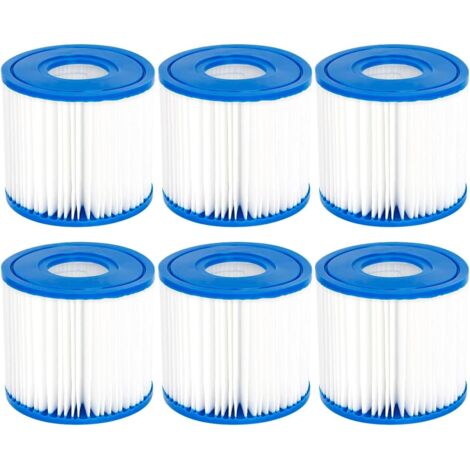 Lot de 6 filtres pour Piscine Summer Escapes de Type D, Summer Waves P57100102, SFS-350 RP-350 RP-400 RP-600 RX-600…