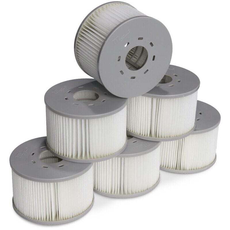 Lot de 6 filtres pour spas gonflables mspa V2. Ø106cm – 6 cartouches filtrantes de remplacement pour spa gonflable mspa