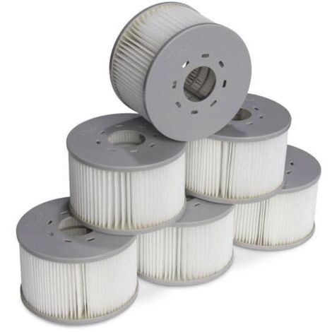 Lot de 6 filtres pour spas gonflables MSPA V2. Ø106cm – 6 cartouches filtrantes de remplacement pour spa gonflable MSPA