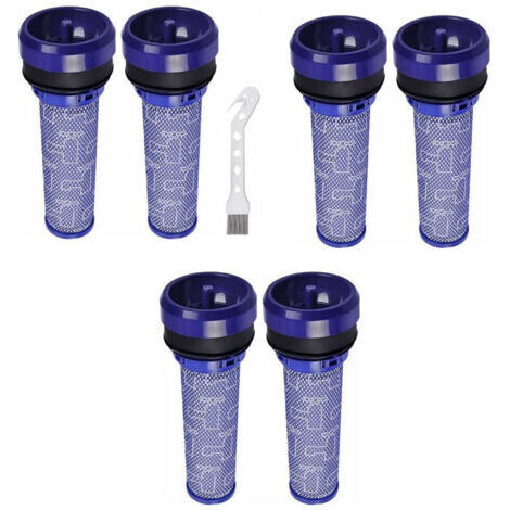 Lot de 6 Filtres Pré-Moteur pour Aspirateur Dyson DC37 DC33C DC39 DC28C DC53 92341301, lavables Pre Motor Filtres pour aspirateur Dyson, 2 filtres et 1 outil de nettoyage（DC39）