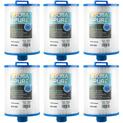 Lot de 6 Filtres spa PWW50 Pleatco / 6CH940 Unicel / 60401 Darlly / WY45 Gota Pure