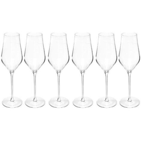 Lot de 6 Flûtes à Champagne "Douro" 31cl Transparent