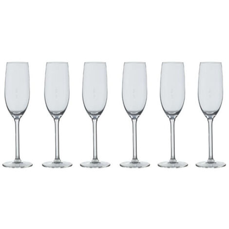 Lot de 6 Flûtes à Champagne "Orpea" 16cl Transparent