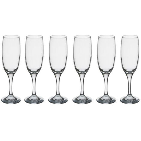 Lot de 6 Flûtes à Champagne "Paola" 21cl Transparent