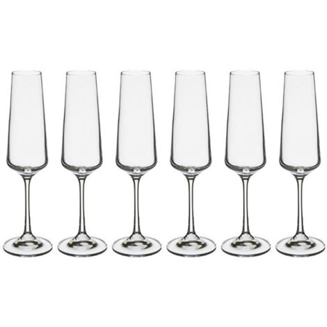 Lot de 6 Flûtes à Champagne "Selenga II" 16cl Transparent