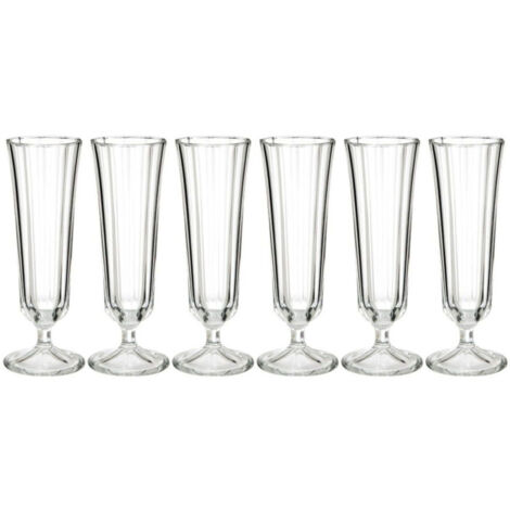 Lot de 6 Flûtes de Champagne "Julia" 13cl Transparent