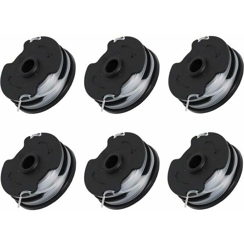 Lot de 6 for bobines de rechange pour débroussailleuse sans fil Parkside prta 20-Li C3 IAN351753
