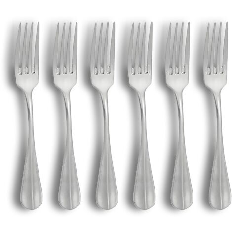 Lot de 6 fourchettes en acier inoxydable, ARES