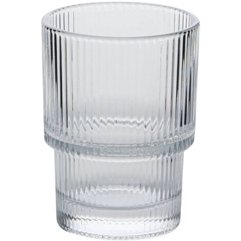 Lot de 6 Gobelet Emil ieau transparent D6,7xH9cm - Atmosphera créateur d'intérieur