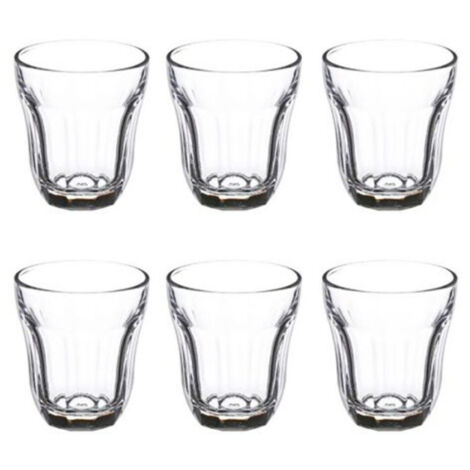 Lot de 6 Gobelets à Eau "Enz'eau" 21cl Transparent