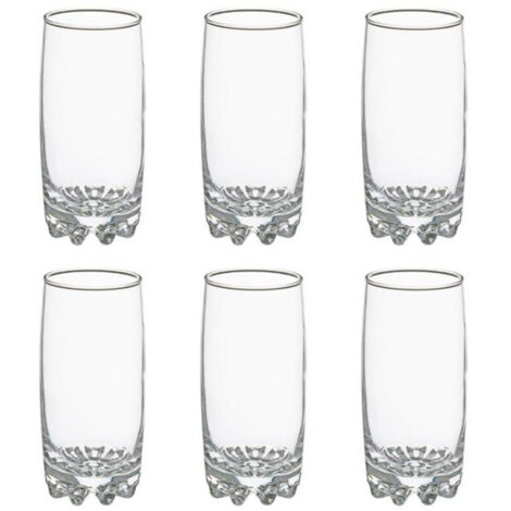 Lot de 6 Gobelets à Eau "Sylvana" 38cl Transparent