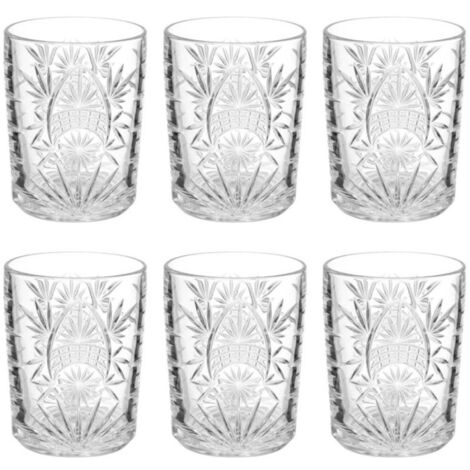 Lot de 6 Gobelets Bas "Ayla" 35cl Transparent