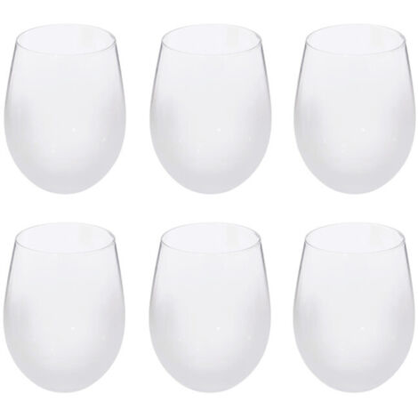 Lot de 6 Gobelets Bas "Givrés" 54cl Transparent