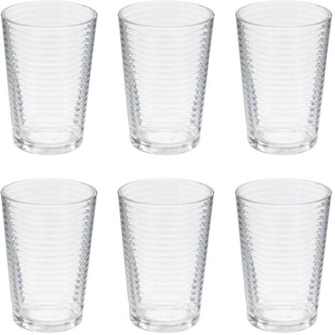 Lot de 6 Gobelets en Verre "Viteau" 20cl Transparent