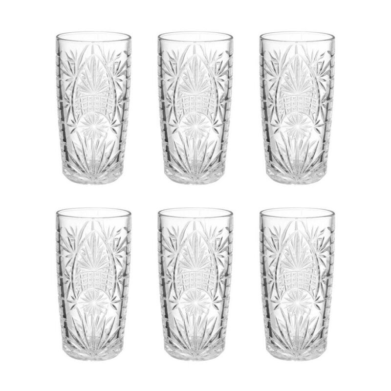 Lot de 6 Gobelets Hauts 'Ayla' 35cl Transparent Lot de 6 Gobelets Hauts 'Ayla' 35cl Transparent