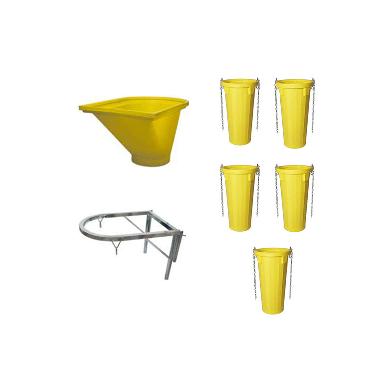 Goulottes à gravats - kit complet - longueur 6 mètres - LOT6GDE