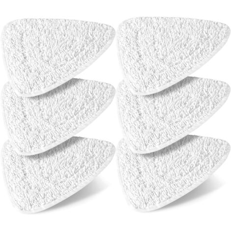 Lot de 6 housses de rechange pour nettoyeur vapeur Vileda, lingettes blanches