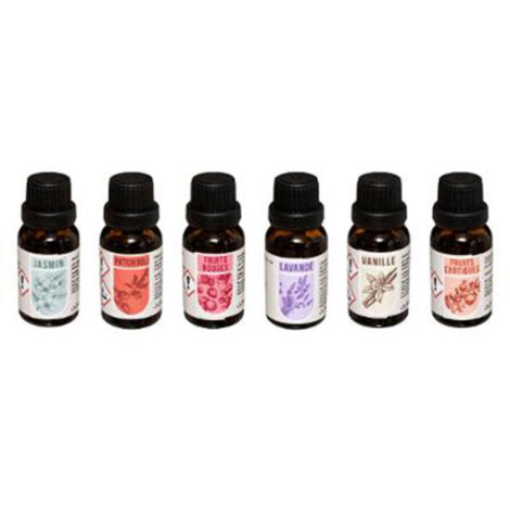 Lot de 6 Huiles Parfumées "Diffuse" 15ml Multicolore