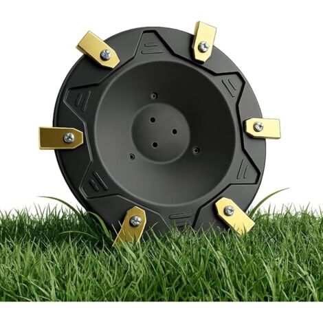 Lot de 6 lames de couteaux compatibles avec ECOVACS Goat O500 O800 O1200 G1-800 G1-2000 G1 Assiette de tonte de qualité supérieure en plastique renforcé de fibre de verre pour 6 lames