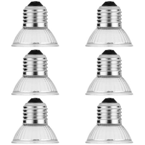 Lot de 6 lampes chauffantes pour tortues, 25 W, pour le bain de soleil.