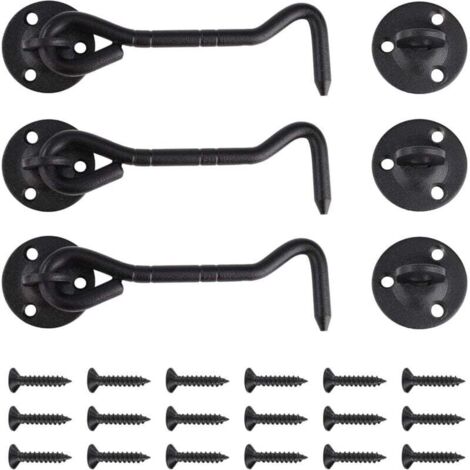 Lot de 6 lampes solaires d'extérieur pour gouttières à 3 LED - Étanche IP44 - Pour clôture, entrée, allée - Blanc