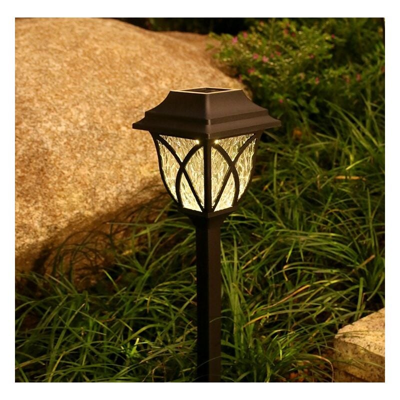 Lot de 6 lampes solaires d'extérieur, lampes solaires de jardin à led, lampes solaires de paysage étanches pour pelouse, terrasse, cour, jardin, allée