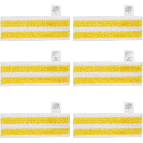 RYTTGOP Lot de 6 Lingettes de Rechange en Microfibre Compatible avec Karcher Easyfix SC 1, SC 2, SC 3, SC 4, SC 5 Nettoyeurs Vapeur
