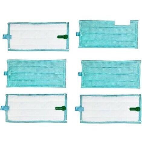 Lot De 6 Lingettes De Rechange Lavables for Aspirateur Vapeur Vorwerk Et Kobold SP600