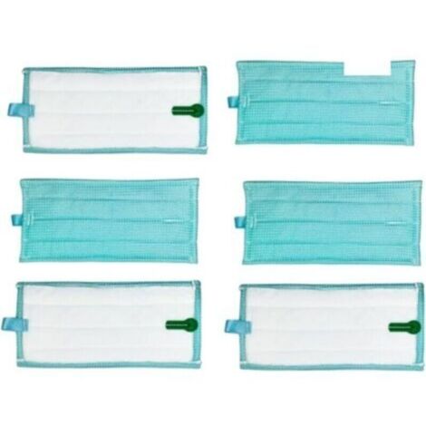 Lot De 6 Lingettes De Rechange Lavables for Aspirateur Vapeur Vorwerk Et Kobold SP600