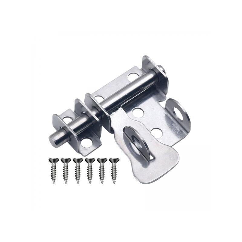 Lot de 6 loquets de porte coulissants antirouille robustes pour entrée, cour, clôtures en bois