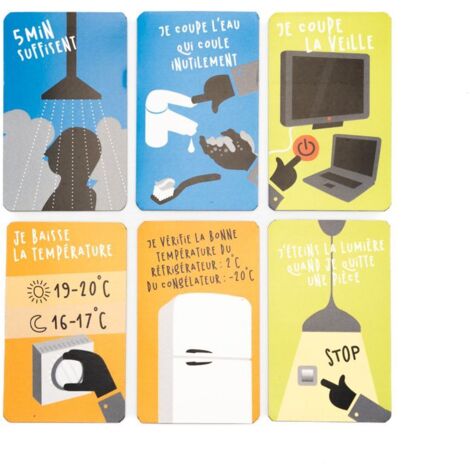 Lot de 6 magnets Eco gestes