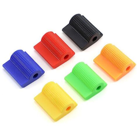 lot De 6 ,manchon Caoutchouc Pedale Protege Chaussure Moto, Embout De Protection De Selecteur De Vitesse Moto Antidrapant  De Largeur 39mm Et Diam