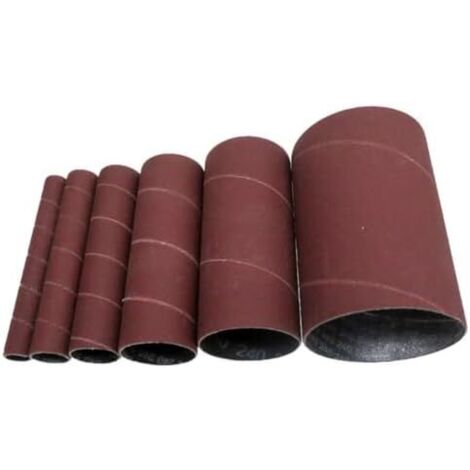 Lot de 6 manchons ponçage pour tambour 114,3 cm, grain 240, disques polissage bois, métal, plastique et fibre verre -