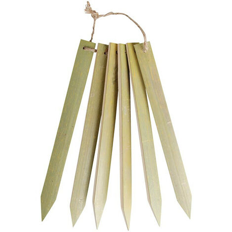 Lot de 6 marquoirs de plantation Bambou