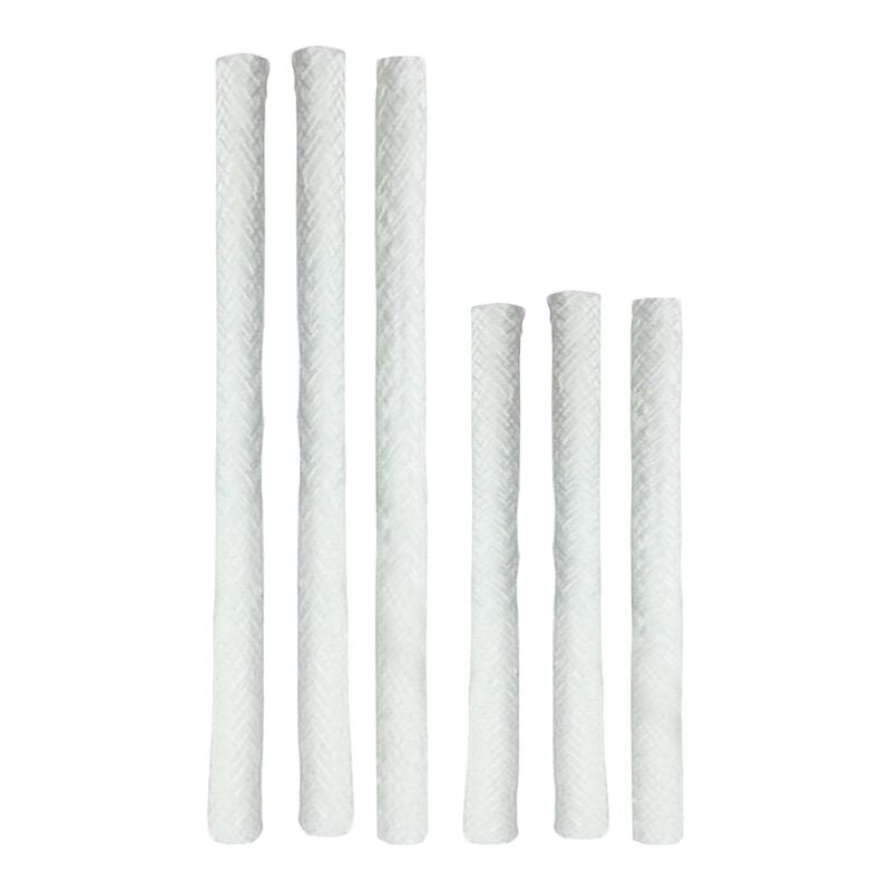 Esschert Design - Lot de 6 mèches en fibre de verre pour torches culbuteur - Blanc - Livraison gratuite
