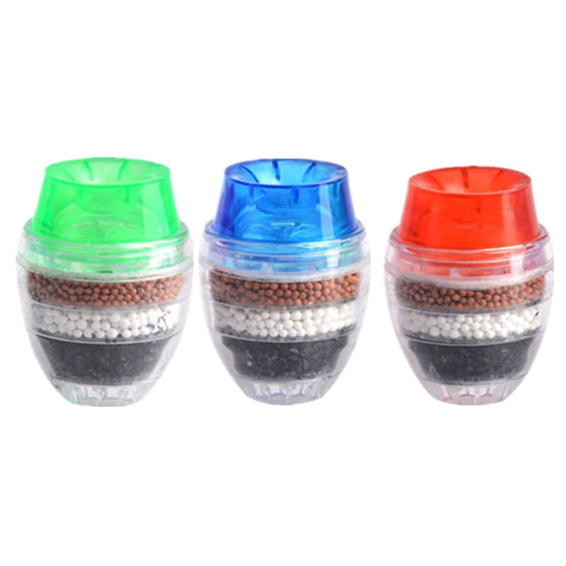 Fei Yu - Lot de 6 mini filtres à eau pour robinet ronds au charbon actif