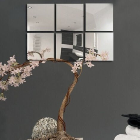 Miroirs Muraux Adhesif Miroir Salon Miroir Mural Decoratif Miroir Acrylique Sûr 29 X 21 Cm