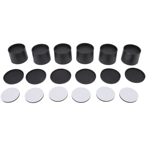 Lot de 6 patins rehausseurs de meubles de 5 cm (2 pouces) en silicone ABS résistant, anti-rayures, pour protéger les pieds de chaises et les sols.