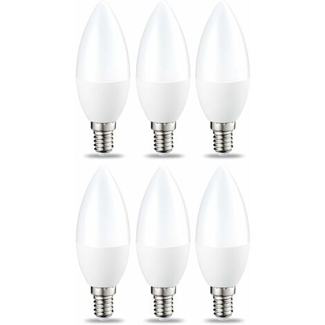 Lot de 3 - Ampoule Flamme LED 5W E14 Blanc chaud Opaline