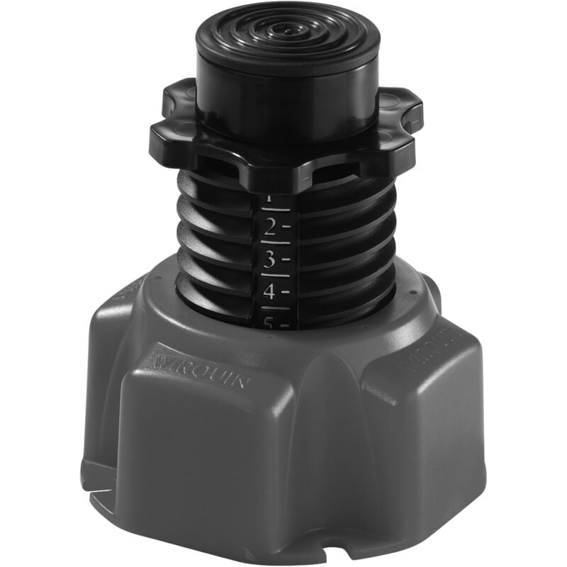 Wirquin Pro - Lot de 6 pieds pour receveur de douche Wirquin 30720239, noir