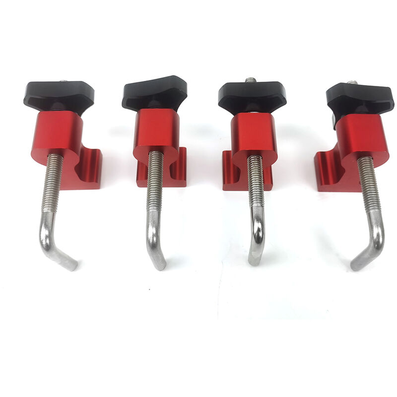 Kingso - Lot de 6 Pince de positionnement à angle droit pour le travail du bois Précision 90 degrés 140mm Fixation carrée en forme de l Fixation