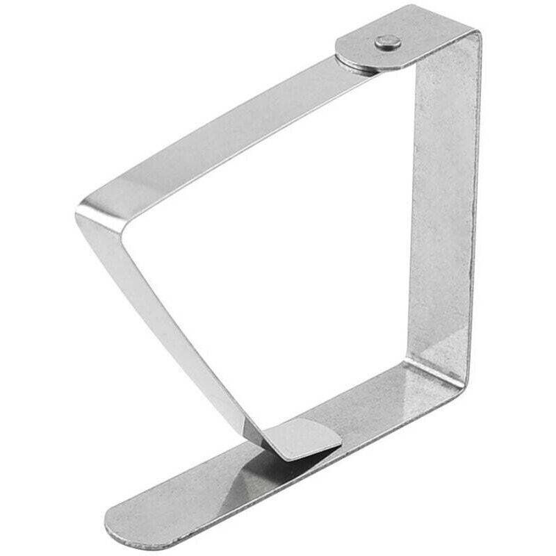 Lot de 6 pinces à nappe - Support de nappe réglable - Pinces à nappe pour la maison - Pinces à nappe pour le jardin - Pinces à nappe en acier