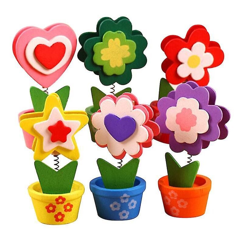 Fei Yu - Lot de 6 pinces à notes en bois