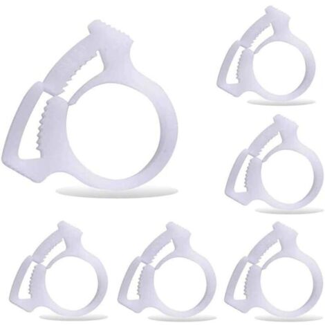 Lot de 6 pinces de fixation B15 pour tuyau de balayage de piscine – ABS haute qualité – Installation facile – Compatible nettoyeurs Polaris 180 280 360 380 480