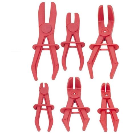 Lot de 6 pinces de serrage droites et coudees pour clamper les tuyaux